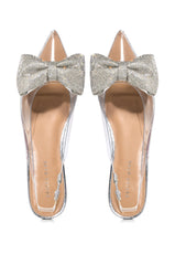AZALEA WANG LOULOU SILVER AND CLEAR FLAT