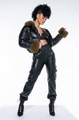 MAVERICK FAUX FUR PUFFER