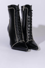 AZALEA WANG NIGHTS IN VEGAS STILETTO BOOTIE IN BLACK