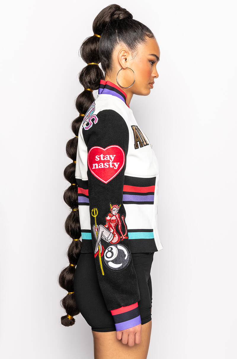 NOT YOURS FITTED SOCK BAND BOMBER
