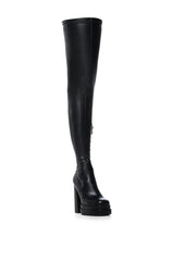 AZALEA WANG SHAQ BLACK THIGH HIGH BOOT
