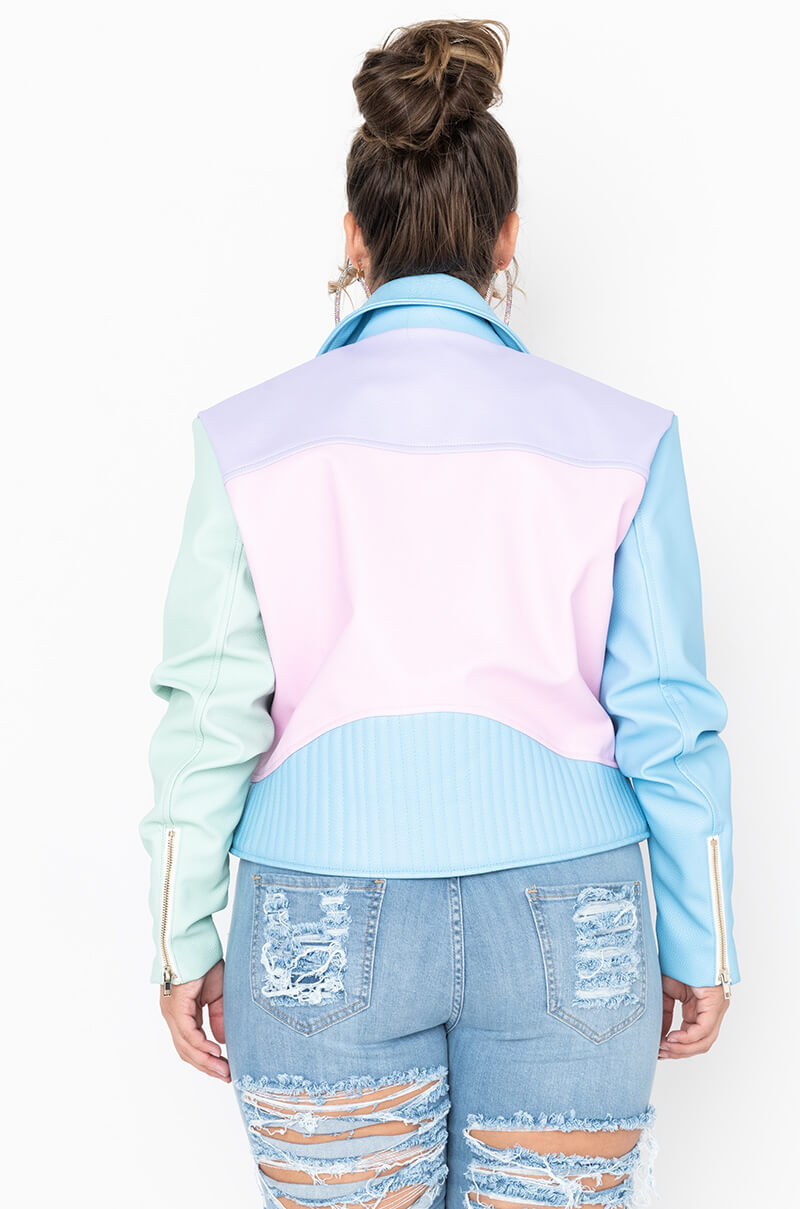 PASTEL DREAMS MOTO JACKET