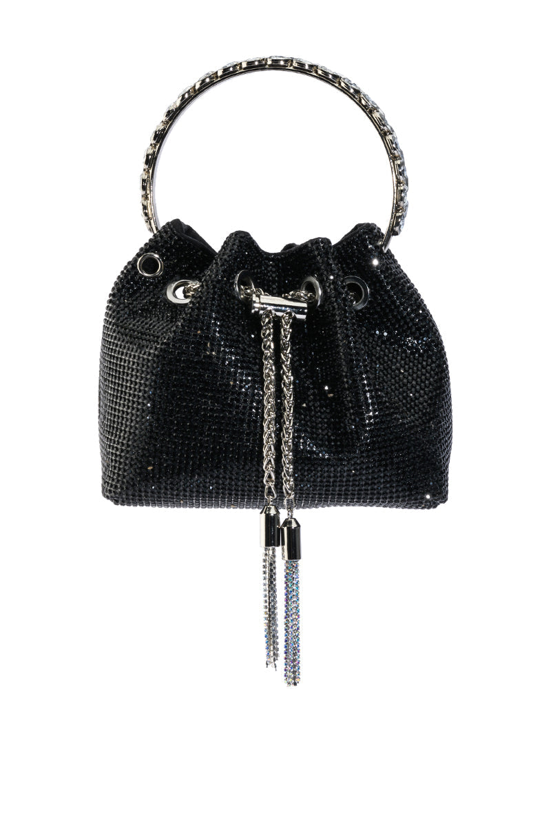 BAD HABIT EMBELLISHED BUCKET BAG