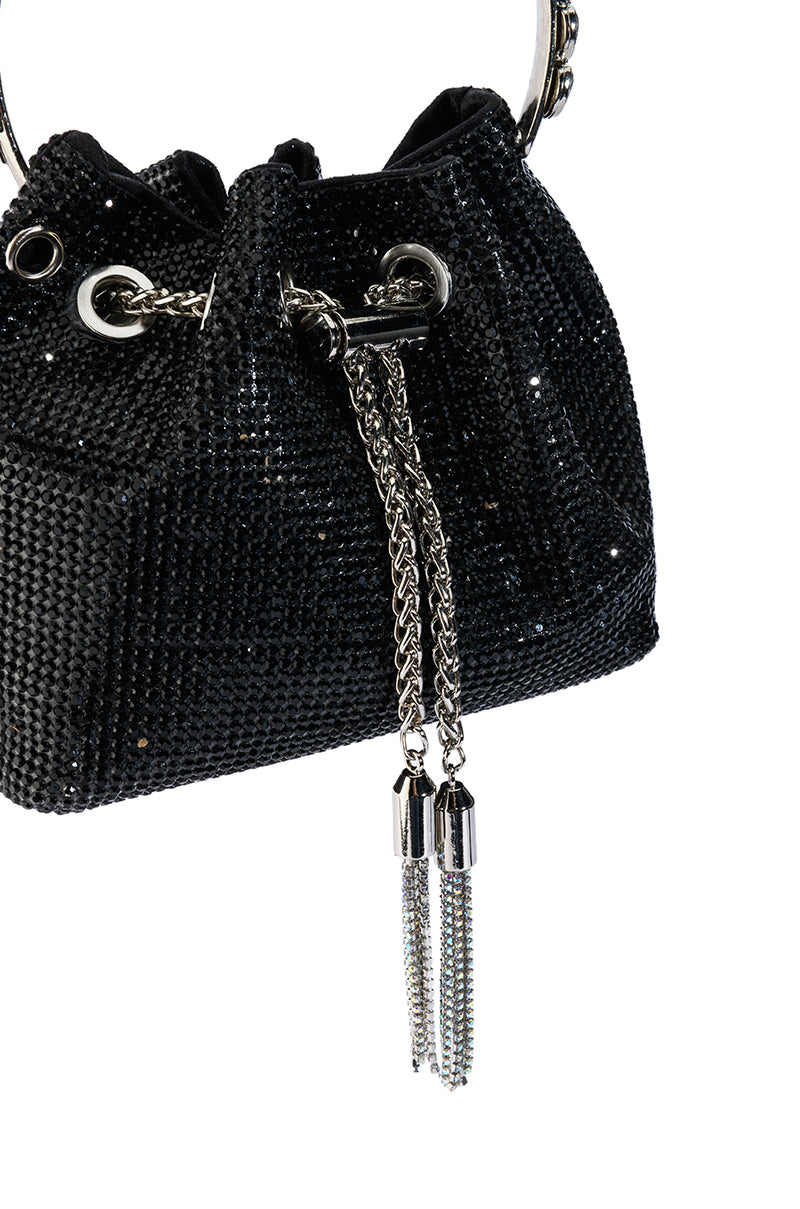 BAD HABIT EMBELLISHED BUCKET BAG