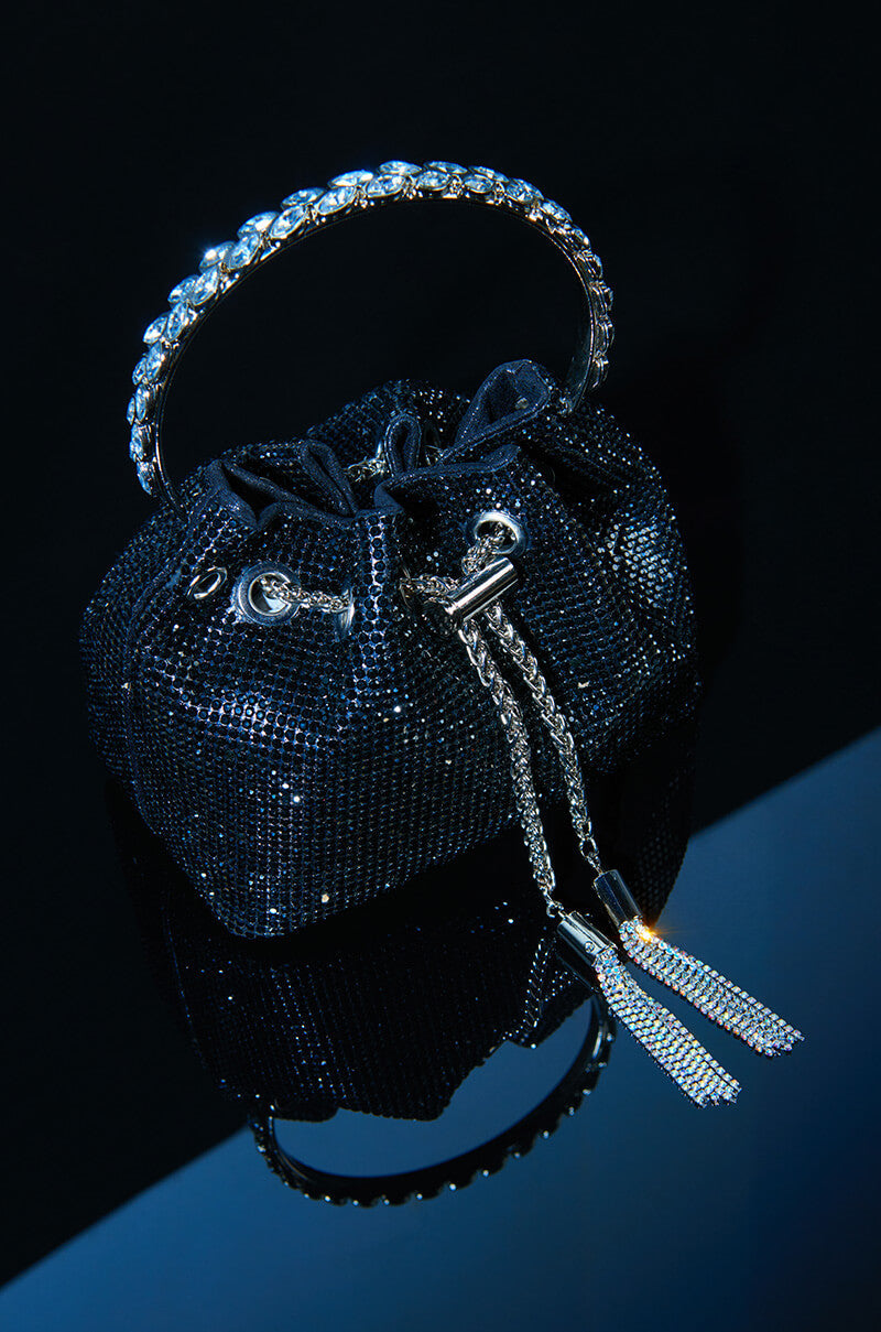 BAD HABIT EMBELLISHED BUCKET BAG
