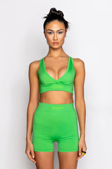 BASIC LUXE NEON GREEN BRALETTE