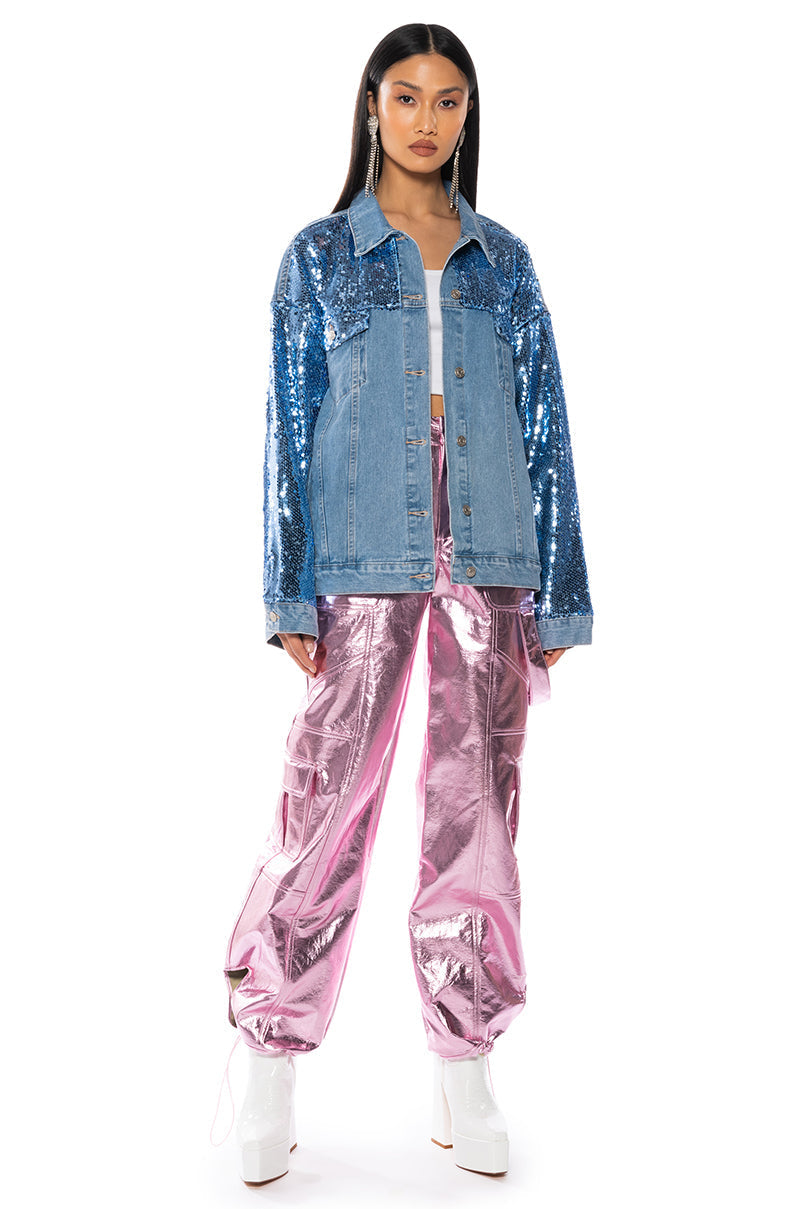 BRING IT BACK OVERSIZED DENIM JACKET