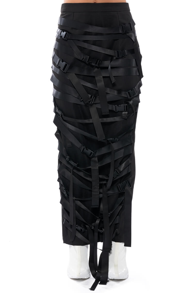 BUCKLE UP MAXI SKIRT