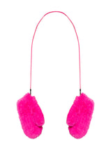 BURRR CORDED FUR GLOVES