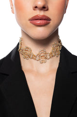 BUY ME A ROSE CHOKER