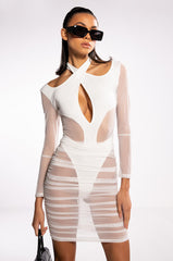 BY MY SIDE MIDI DRESS WITH CUT OUTS