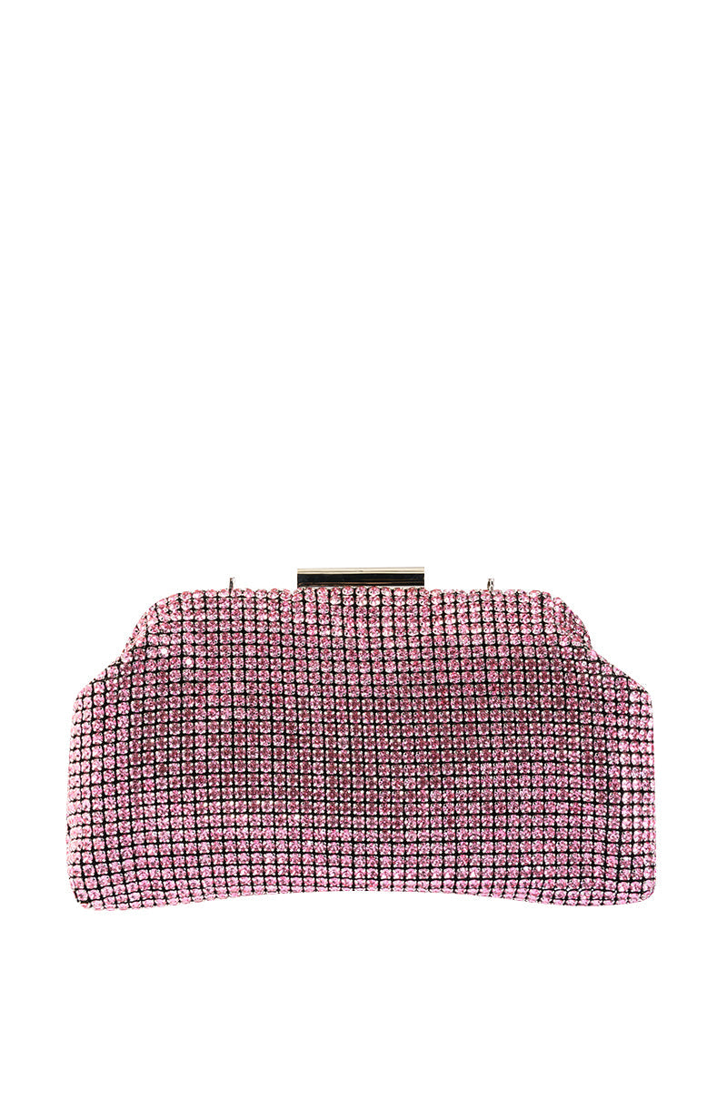 RONA PINK EMBELLISHED CLUTCH