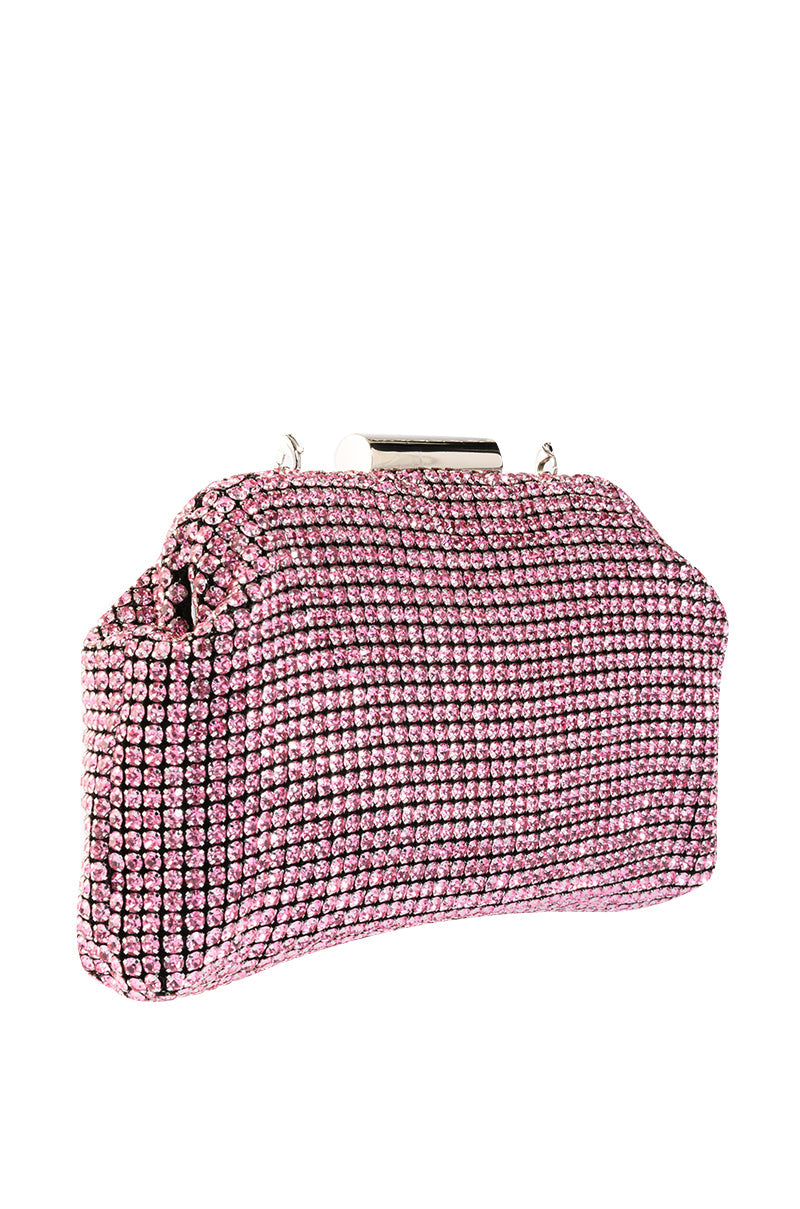 RONA PINK EMBELLISHED CLUTCH