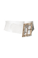 CLEAR TO ME EMBELLISHED BELT