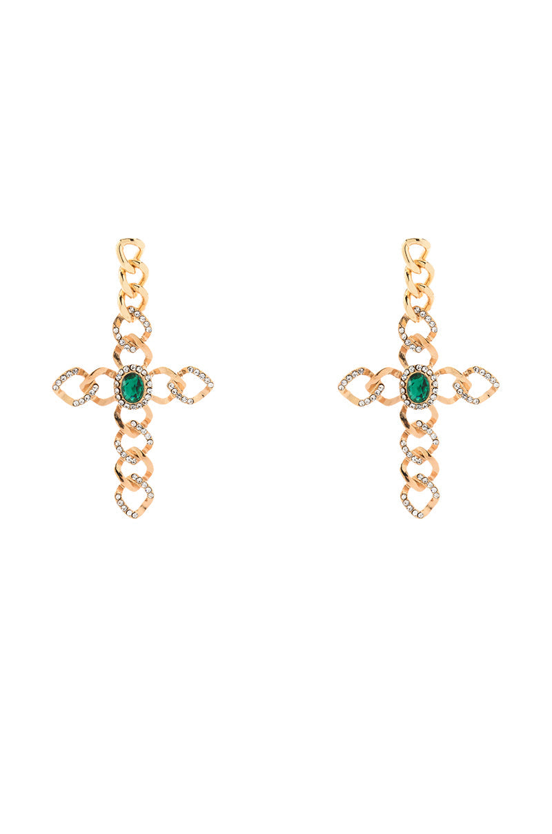 CROSS MY HEART EARRING