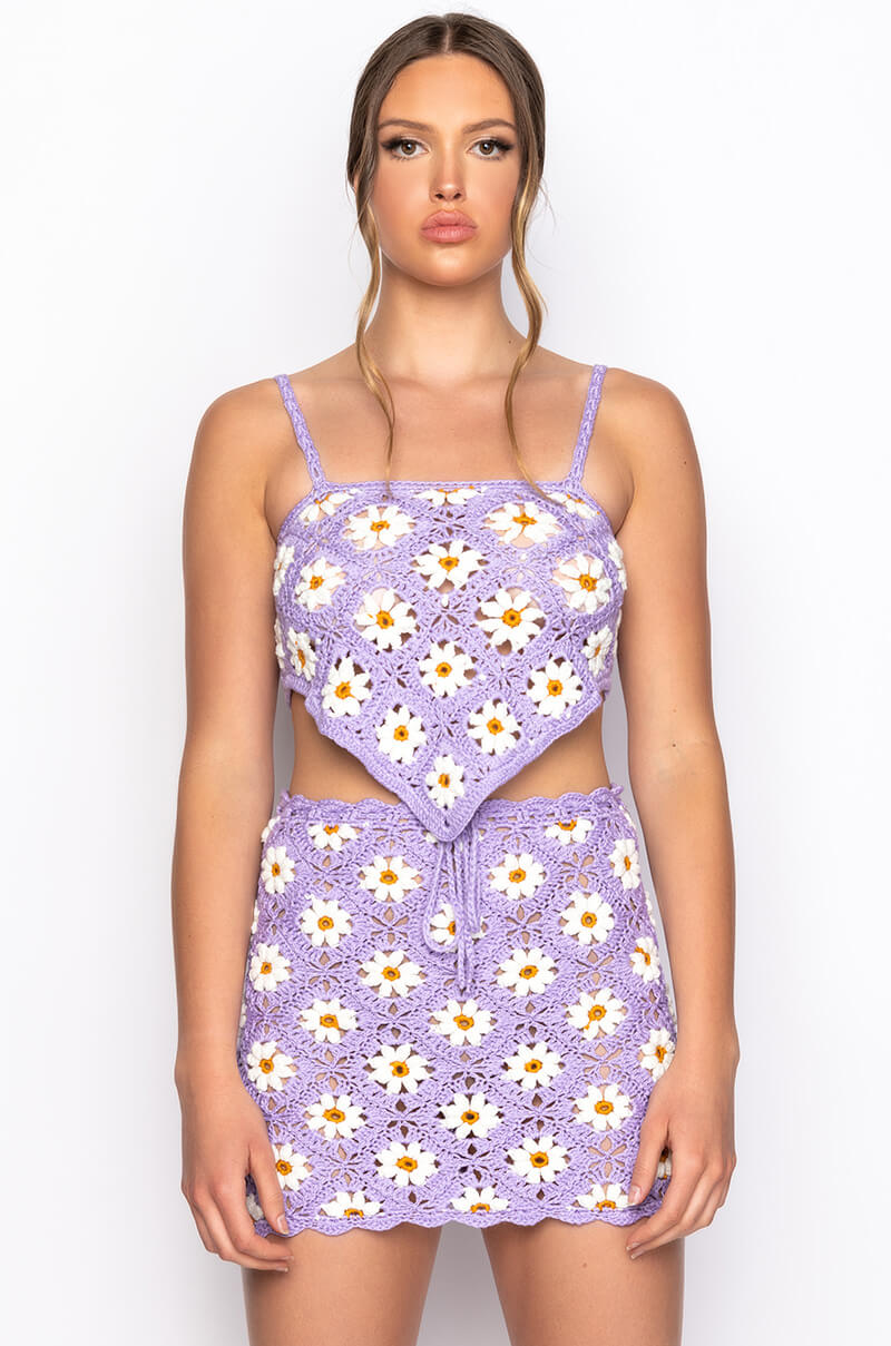 DAISY BABY CROCHET STRAPLESS TOP
