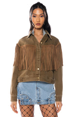 DANI FRINGE DENIM JACKET
