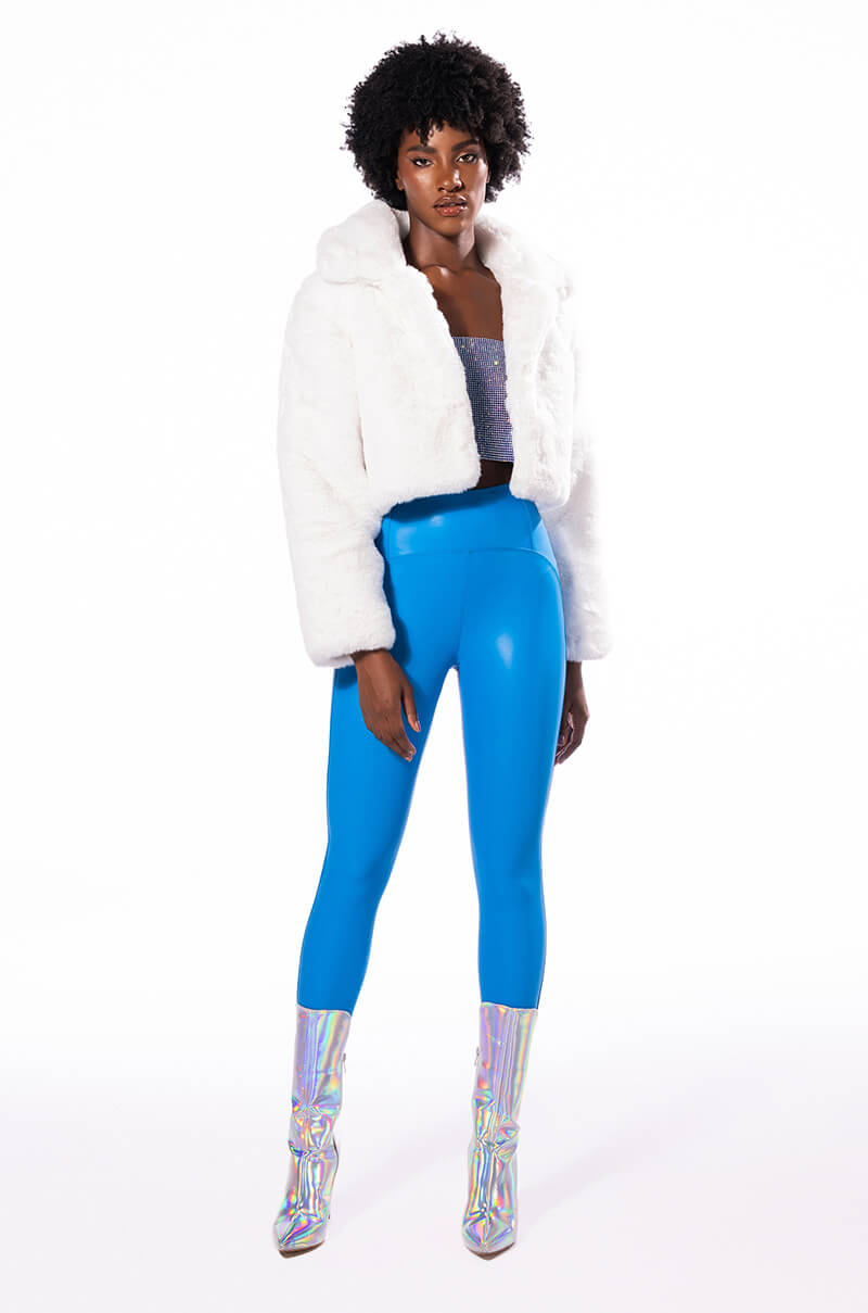 DAYANNE PLUSH FAUX FUR JACKET