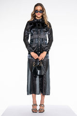 DEPARTMENT OF FASHION MESH CASUAL TRENCH