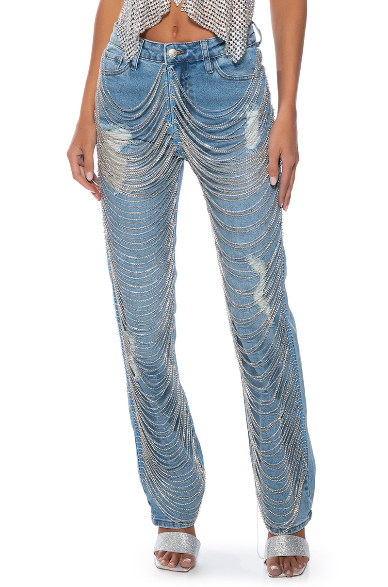 DIAMONDS ARE FOREVER STRAIGHT FIT JEANS