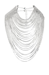 DISCO ALL NIGHT RHINESTONE DRAPE NECKLACE