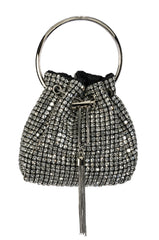 DISTURBIA EMBELLISHED BUCKET BAG