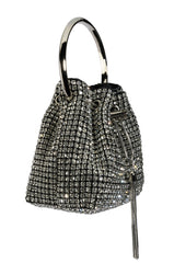DISTURBIA EMBELLISHED BUCKET BAG
