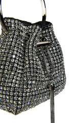 DISTURBIA EMBELLISHED BUCKET BAG