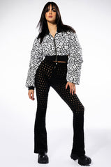 DITZY DAISY CROP PUFFER