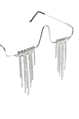 DRIP DROP EMBELLISHED EYEWEAR IN SILVER