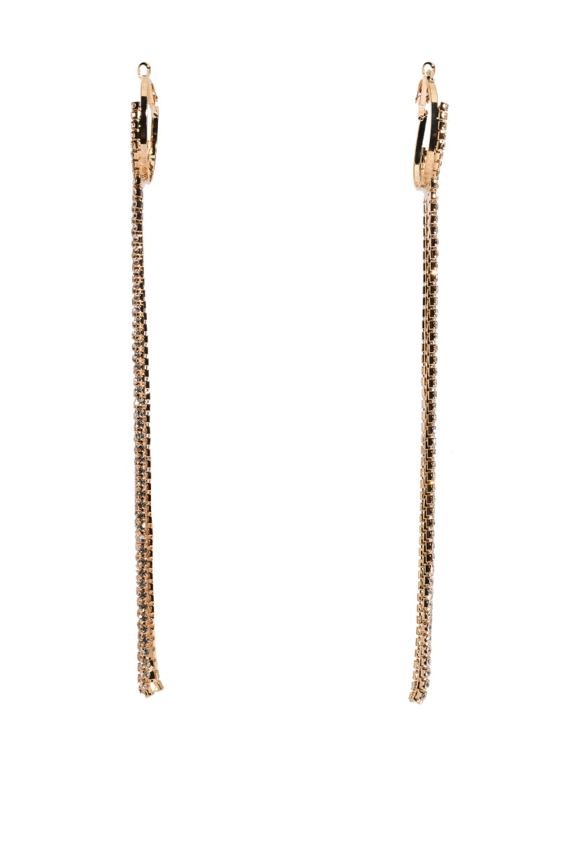 DRIPPIN CIRCLE DANGLE EARRING IN GOLD