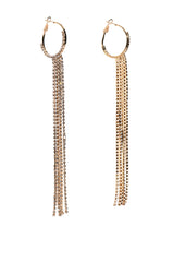 DRIPPIN CIRCLE DANGLE EARRING IN GOLD