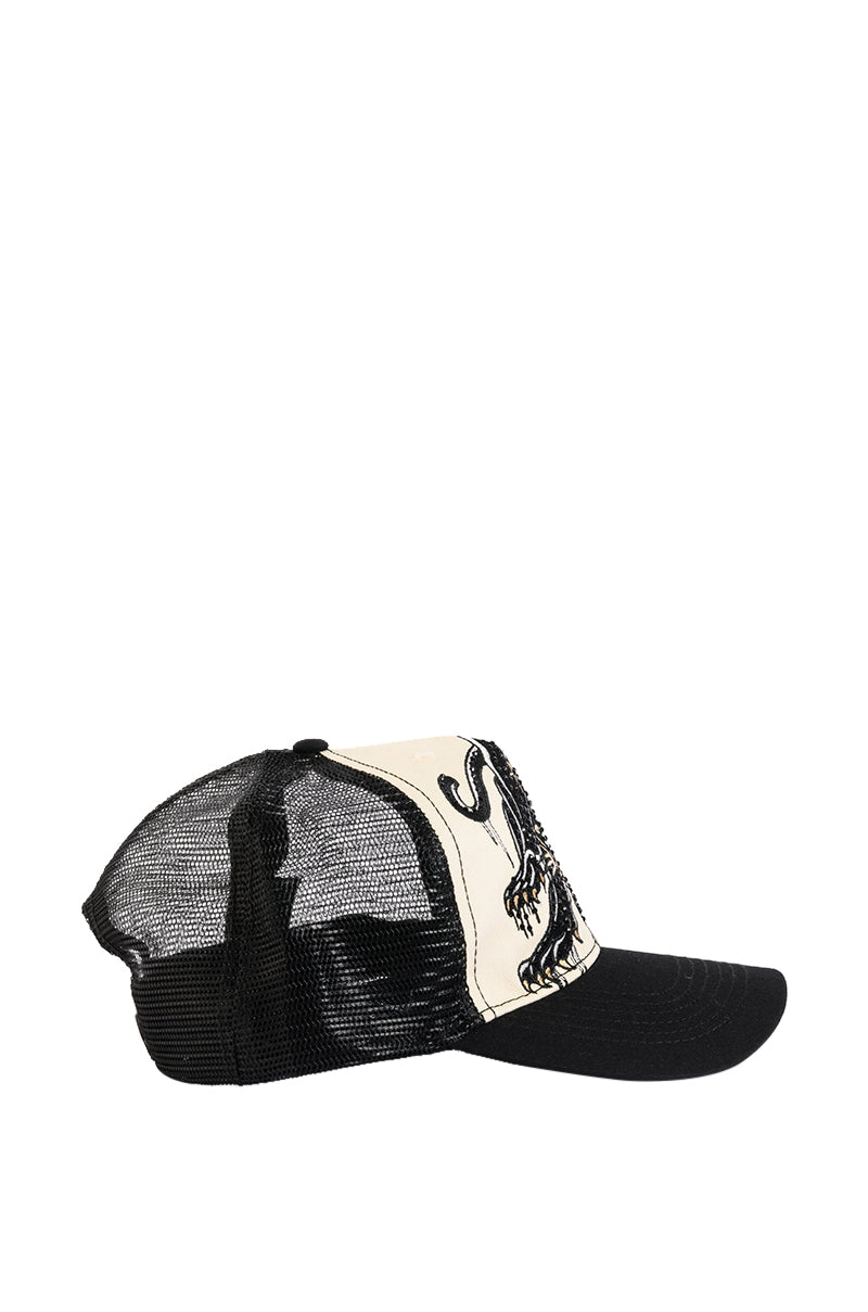 ED HARDY RHINESTONE PANTER TRUCKER HAT