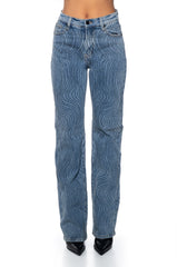 EFFORTLESS GLAM RHINESTONE STRAIGHT LEG JEAN