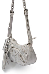ELEGANT EMBELLISHED BAG IN SILVER