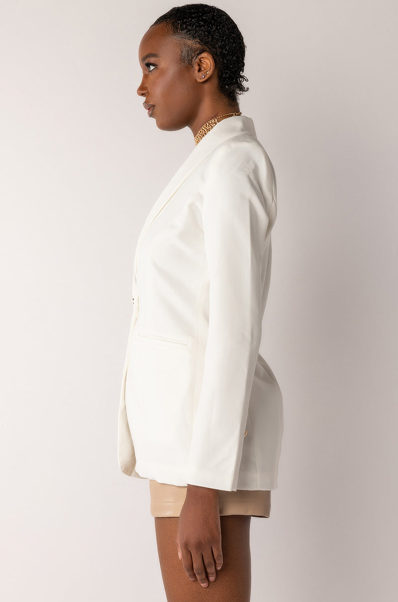 EMPIRE STATE OF MIND WHITE SUMMER BLAZER