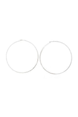 FINE LINE AB 80MM HOOP EARRINGS