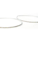 FINE LINE AB 80MM HOOP EARRINGS