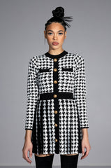 CATALINA KNIT FLARED SKIRT MINI DRESS