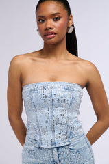 FROM DAY TO NIGHT DENIM CORSET
