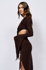 GEMMA RUFFLED LONG SLEEVE TOP
