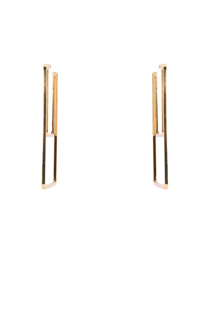 GEO EARRING IN GOLD