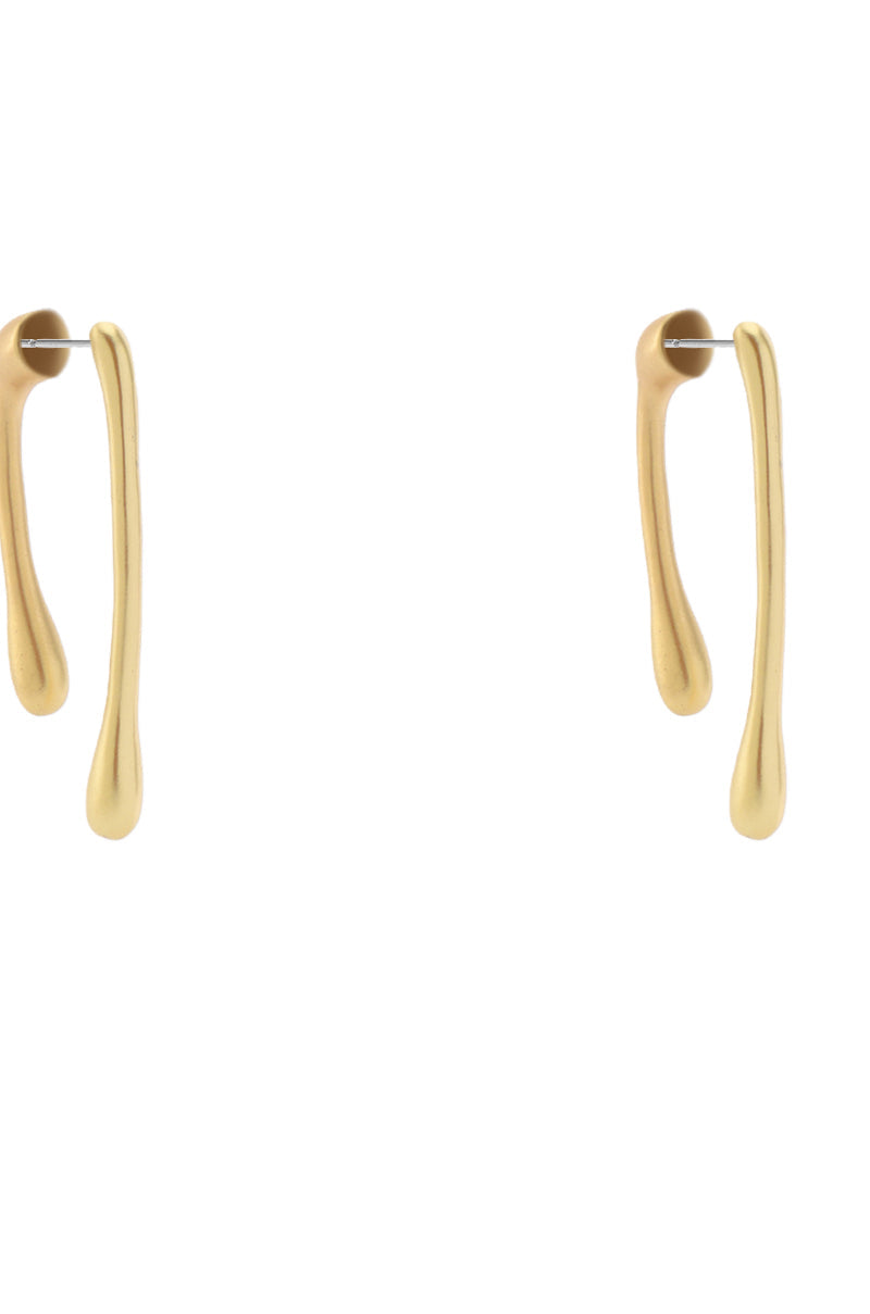 GOLD DRIPPY HOOP