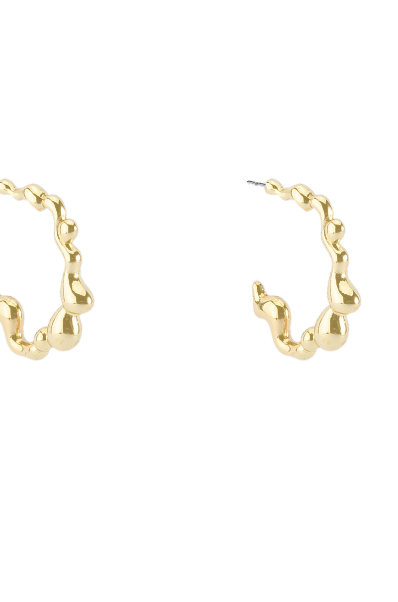 GOLD DRIPPY HOOP