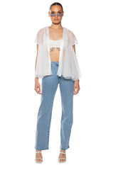 GOODY MESH OVERLAY SHORT DUSTER