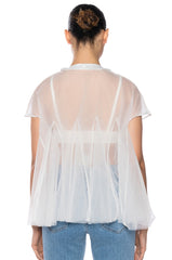 GOODY MESH OVERLAY SHORT DUSTER