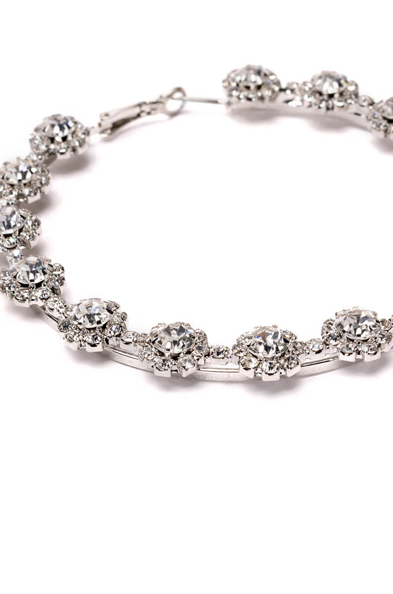 HERE COMES TROUBLE EMBELLISHED HOOPS