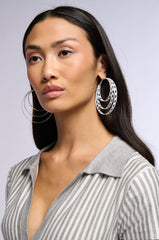 HOLY HOOP EARRING IN WHITE