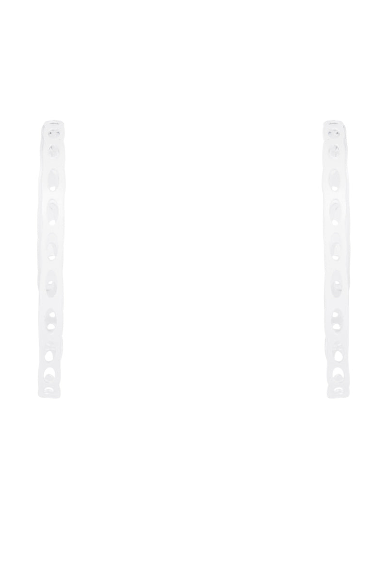 HOLY HOOP EARRING IN WHITE