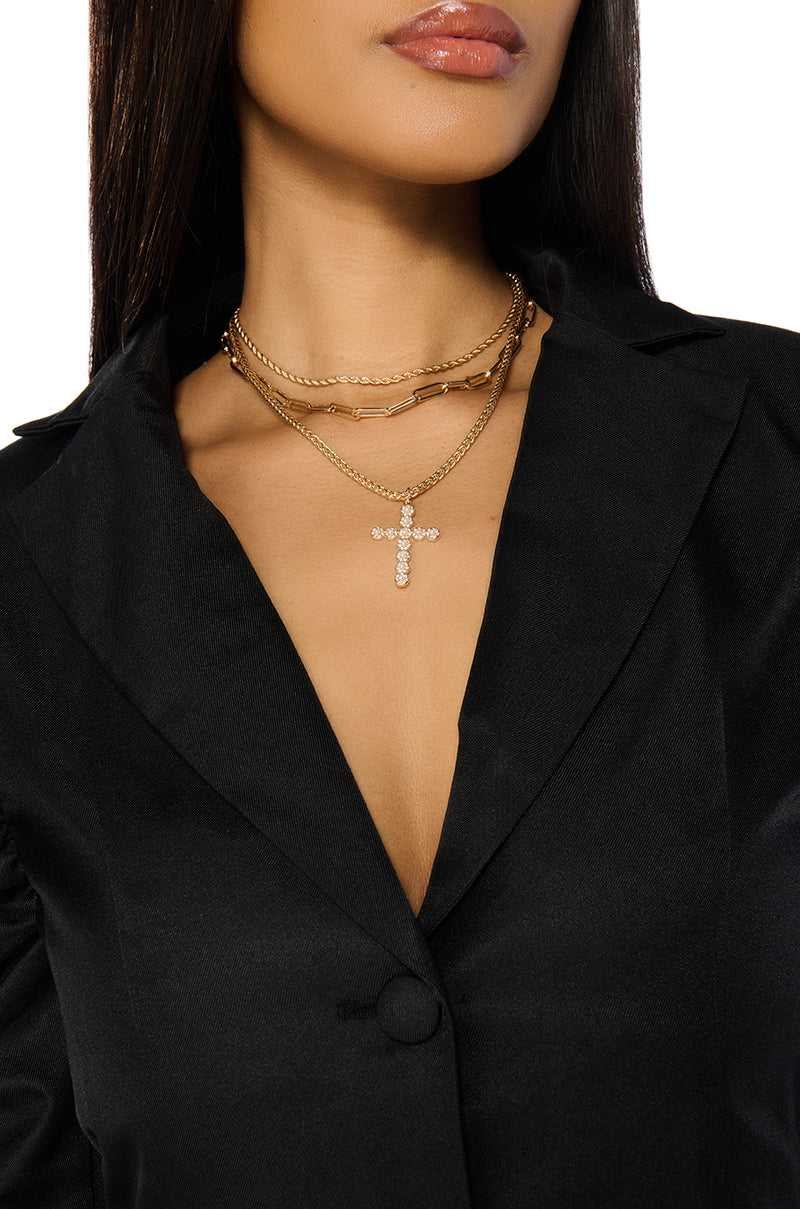 HOLY GOLD LAYERED CHOKER